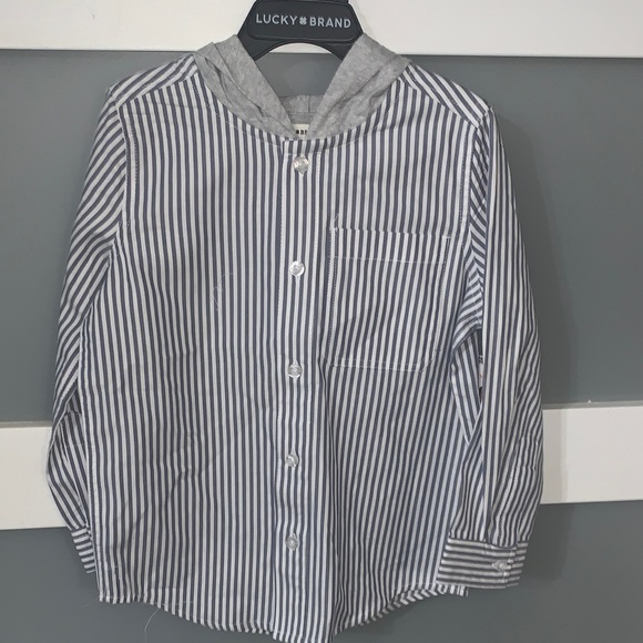 Lucky Brand Other - Lucky Brand kids Navy and White Striped Shirt